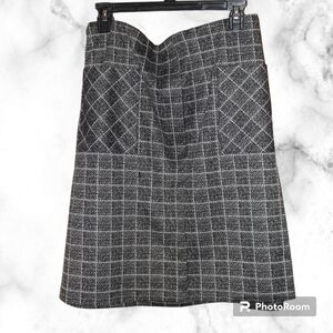 Soho Apparel Ltd A Line Plaid Skirt with Pockets